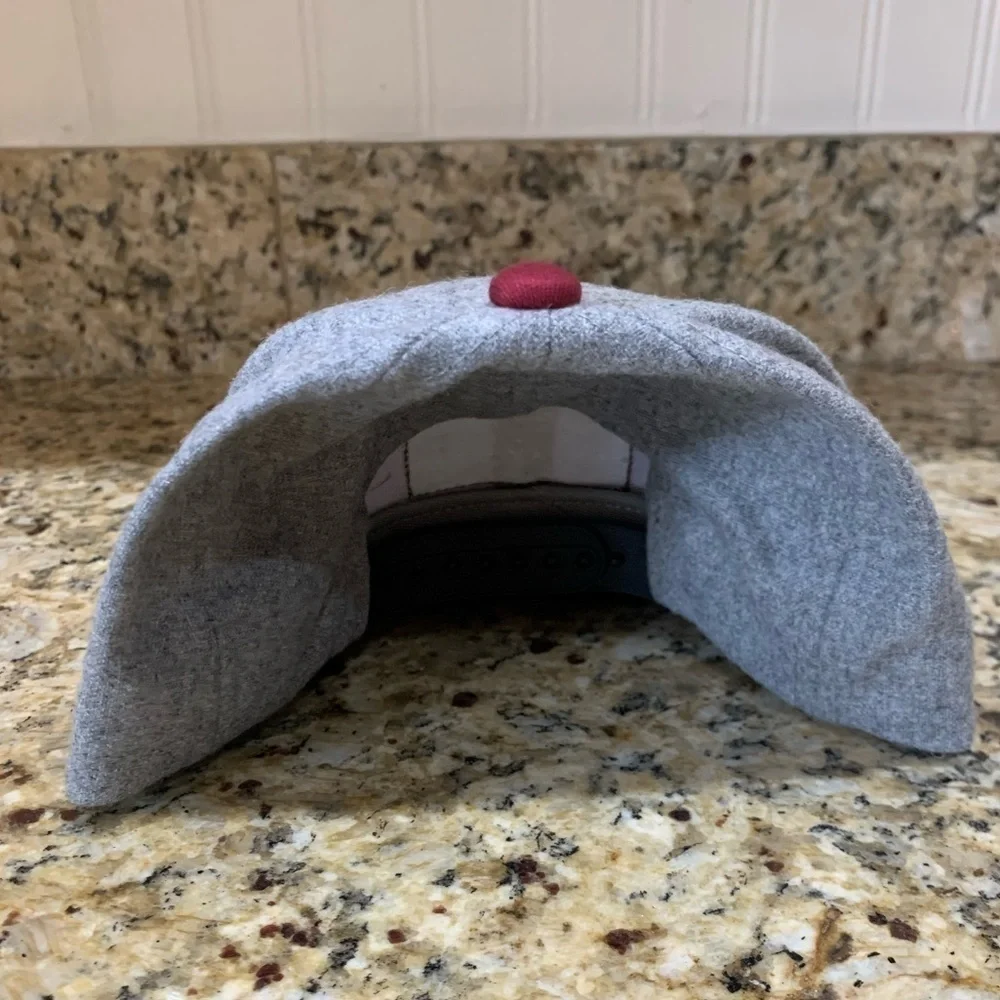 Tyke & Co Infant SnapBack Baseball Hat (6 Months- 3 Years) Grey And Red